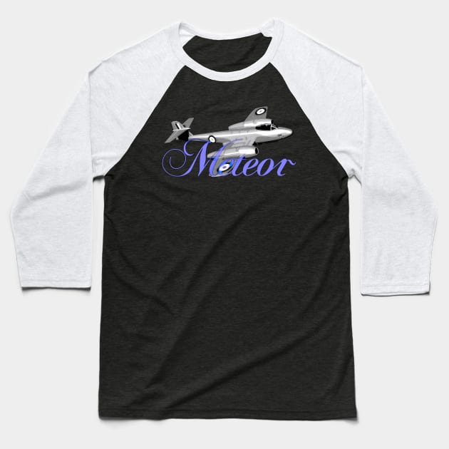 Gloster Meteor Baseball T-Shirt by Siegeworks